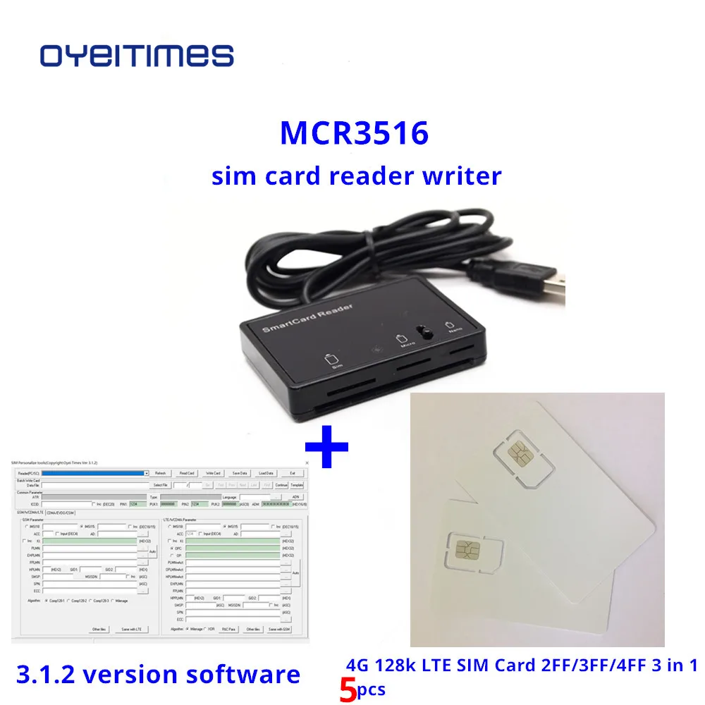 OYEITIMES sim-считыватель писатель Mini Nano Micro 2FF/3FF/4FF sim-карта программируемая пустая LTE USIM
