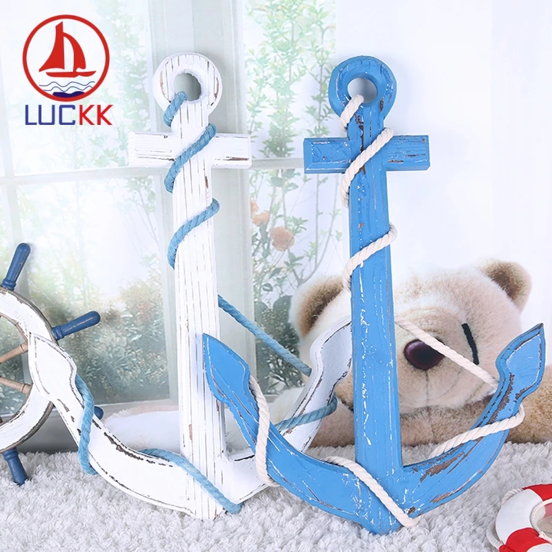 LUCKK 60CM Creative Wooden Ship Anchor Model With Hemp Rope Winding 2 Color Wall Hanging Vintage Home Decoration Crafts Toys
LUCKK 60CM Creative Wooden Ship Anchor Model With Hemp Rope Winding 2 Color Wall Hanging Vintage Home Decoration Crafts Toys
