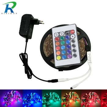 5m 10m RGB Led Strip Light SMD 2835 DC12V Dream Color 3528 LED Strip Flexible Light Diode Tape Full set With Adapter Controller
5m 10m RGB Led Strip Light SMD 2835 DC12V Dream Color 3528 LED Strip Flexible Light Diode Tape Full set With Adapter Controller