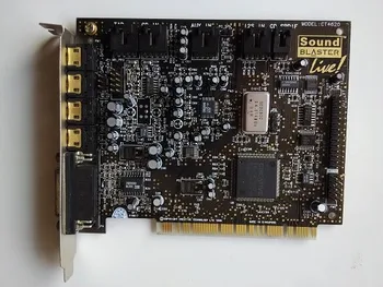 Original disassemble,SB LIVE 4.1 sound card CT4620 classic K song reverb support KX W7,100% working good
Original disassemble,SB LIVE 4.1 sound card CT4620 classic K song reverb support KX W7,100% working good