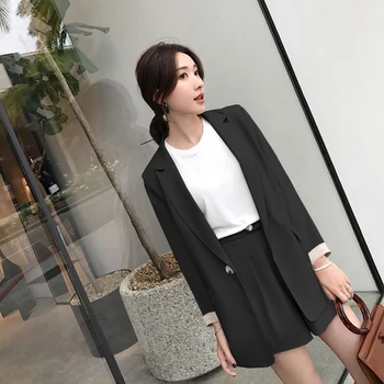 Full Sleeve Blazer Jacket & Hot Shorts Short Suits Women Female Pant Suit Casual 2 Piece Set Feminino
Full Sleeve Blazer Jacket & Hot Shorts Short Suits Women Female Pant Suit Casual 2 Piece Set Feminino