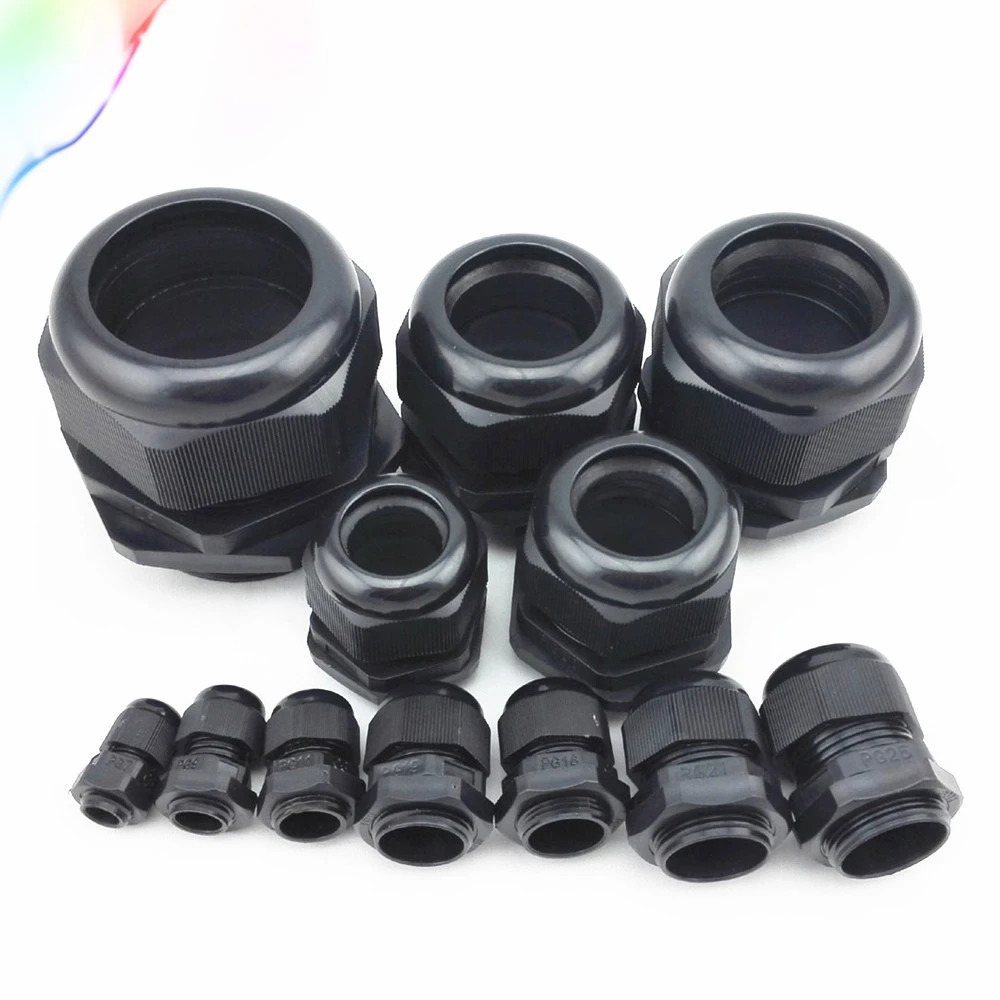 10pcs Black Nylon Strain Relief Glands Connector PG7 PG9 PG11 PG13.5 PG16 PG19 PG21 PG25
10pcs Black Nylon Strain Relief Glands Connector PG7 PG9 PG11 PG13.5 PG16 PG19 PG21 PG25