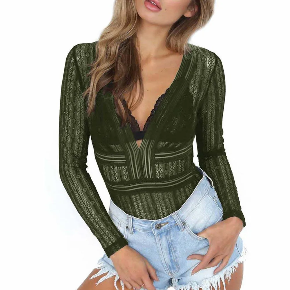 2019 New bodysuit Sexy Pajamas Fashion Women Long Sleeve Sexy Lace Backless Jumpsuit Bodysuit Lace Bodysuit Summer Jumpsuit
2019 New bodysuit Sexy Pajamas Fashion Women Long Sleeve Sexy Lace Backless Jumpsuit Bodysuit Lace Bodysuit Summer Jumpsuit