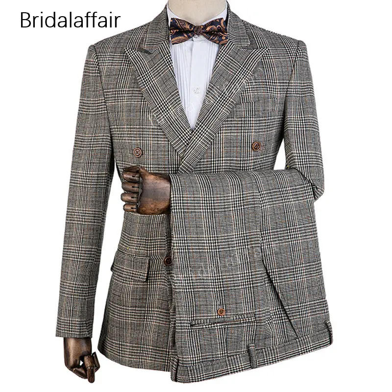 Wonderful Formal Tailor-made Bridegroom Tuxedos Plaid Men Suit Set For Wedding Prom Slim Fit Mens Suits 2Pcs 2018 (Jacket+Pants)
Wonderful Formal Tailor-made Bridegroom Tuxedos Plaid Men Suit Set For Wedding Prom Slim Fit Mens Suits 2Pcs 2018 (Jacket+Pants)