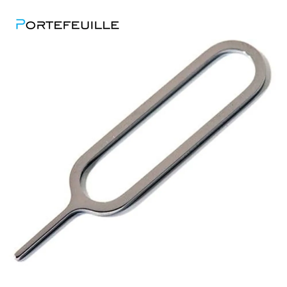 PORTEFEUILLE 1000pcs High Quality SIM Card Tray Removal Remover Eject Pin Needle Key Tool for SIM Card Adapter for iphone 6 7 X
PORTEFEUILLE 1000pcs High Quality SIM Card Tray Removal Remover Eject Pin Needle Key Tool for SIM Card Adapter for iphone 6 7 X