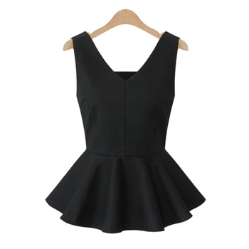 Customized New Fashion Women's Plain Stretchy Sleeveless V Collar Vest T-shirt Woman Casual Peplum Ruffles Top (3XS-8XL)
Customized New Fashion Women's Plain Stretchy Sleeveless V Collar Vest T-shirt Woman Casual Peplum Ruffles Top (3XS-8XL)