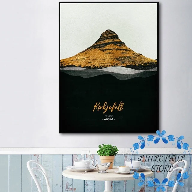 Iceland iconic mountains Kirkjufellart Canvas Poster art poster Wall Pictures for Living Room No Frame
Iceland iconic mountains Kirkjufellart Canvas Poster art poster Wall Pictures for Living Room No Frame
