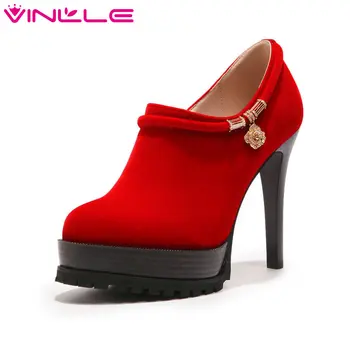 VINLLE 2020 Elegant Spring Women Pumps Flock Classic Zipper Platform Thin High Heel Black Ladies Wedding Shoes Size 34-43
VINLLE 2020 Elegant Spring Women Pumps Flock Classic Zipper Platform Thin High Heel Black Ladies Wedding Shoes Size 34-43