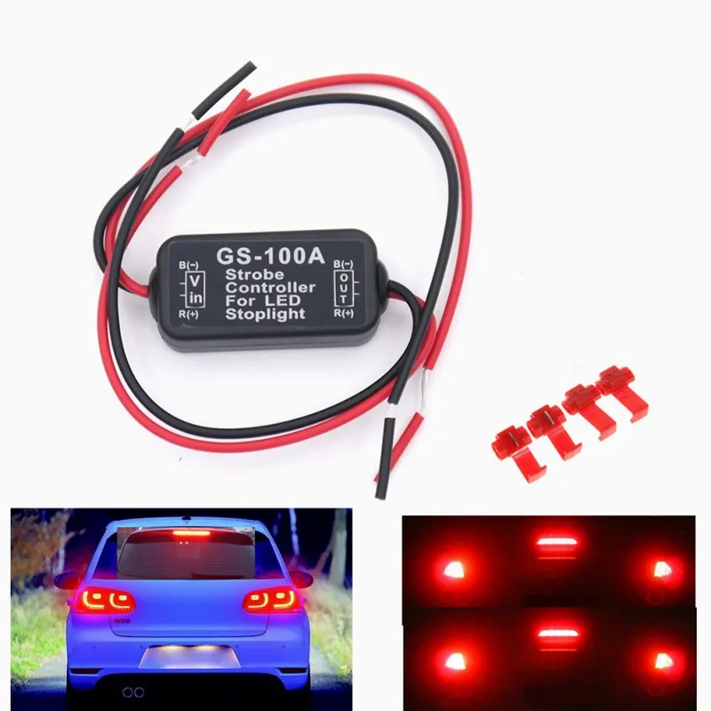 Auto Car 12V GS-100A LED High Position Brake Tail Stop Light Strobe Flash Flashing Controller Box LED Lights
Auto Car 12V GS-100A LED High Position Brake Tail Stop Light Strobe Flash Flashing Controller Box LED Lights