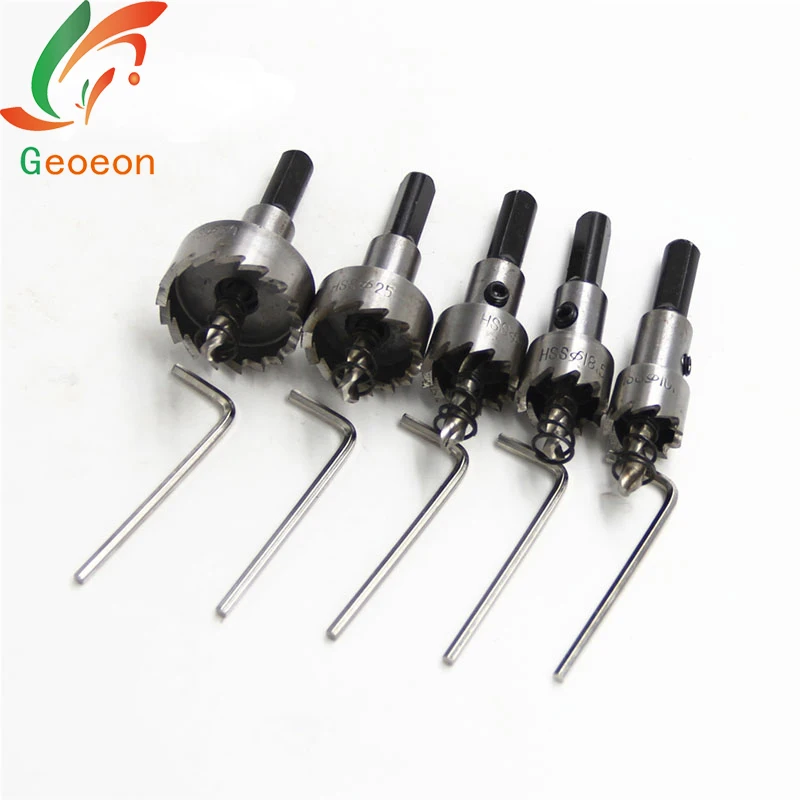 Geoeon 10 шт./компл. 16-30 мм алюминиевая пластина железная перфорированный набор сверл