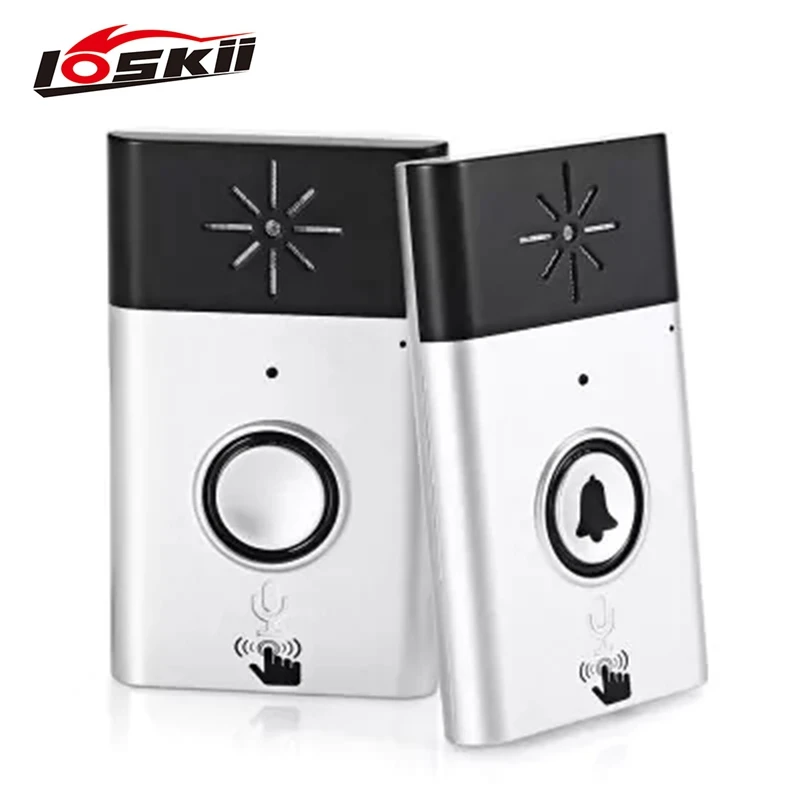 

Loskii H6 Wireless Voice Home Security Intercom Doorbell 300m Distance LED Indicator OutDoorbell Pair with InDoorbell