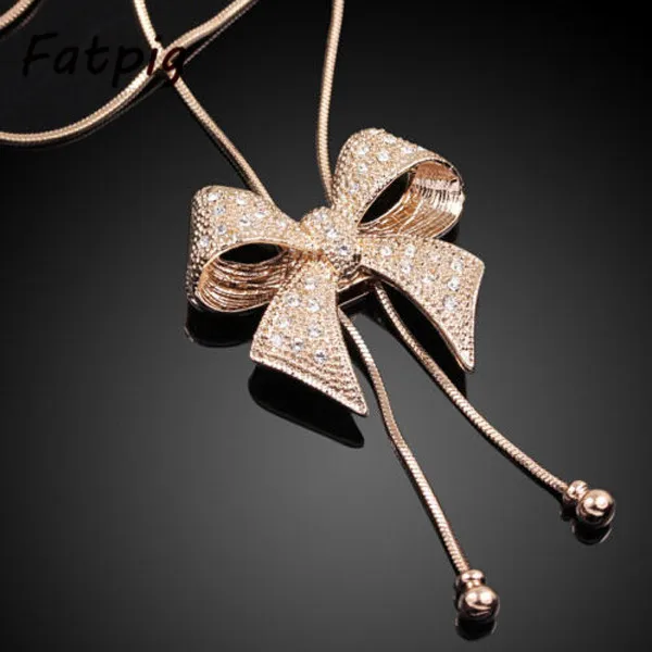1pcs Gold Filled Bowknot Rhinestone Chain Sweater Necklace Chain for Women Girl Lady Free Shipping
1pcs Gold Filled Bowknot Rhinestone Chain Sweater Necklace Chain for Women Girl Lady Free Shipping