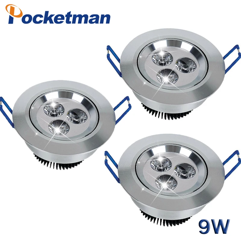 3pcs 9W Led Downlight Empotrable Led Ceiling Lamp Faretto Incasso Lampara Techo Plafoniera Spotlight Recessed 110V 220V Lamp
3pcs 9W Led Downlight Empotrable Led Ceiling Lamp Faretto Incasso Lampara Techo Plafoniera Spotlight Recessed 110V 220V Lamp