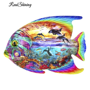 REALSHINING Colorful Fish 5d Diy Diamond Painting Full Square Diamond Embroidery Cross Stitch Rhinestone Mosaic Painting FS241
REALSHINING Colorful Fish 5d Diy Diamond Painting Full Square Diamond Embroidery Cross Stitch Rhinestone Mosaic Painting FS241
