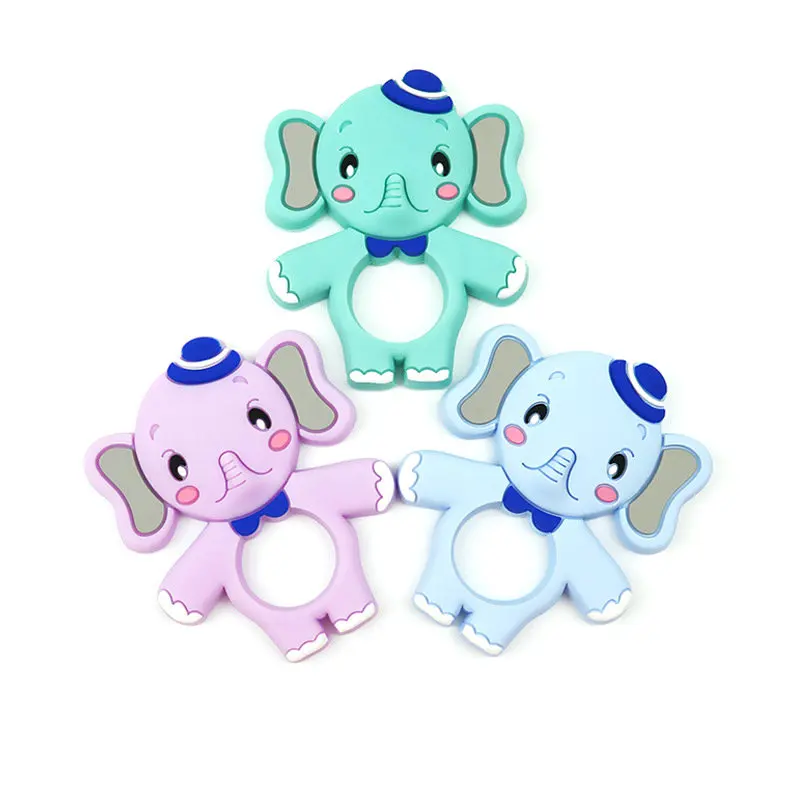 2PCS Elephant Silicone Teether Baby Silicone Teething Toy Food Grade Chew Beads BPA Free Random Color
2PCS Elephant Silicone Teether Baby Silicone Teething Toy Food Grade Chew Beads BPA Free Random Color