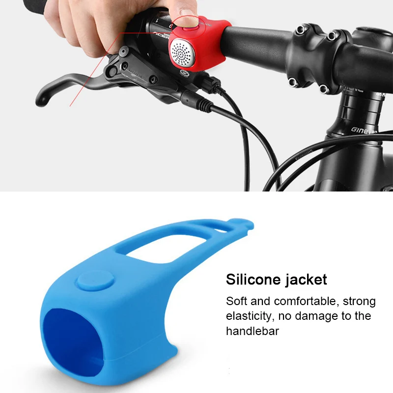 Bicycle Electric Bells Horn Handlebar 90db Silicone Portable Accessories for Cycling FH99
Bicycle Electric Bells Horn Handlebar 90db Silicone Portable Accessories for Cycling FH99