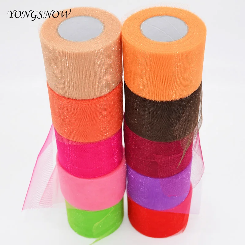 25 yards Glitter Sheer Crystal Tulle Roll 5cm Flash Powder Spool Tutu Organza Laser DIY Tissue Tulle Craft Wedding Decoration 7z
25 yards Glitter Sheer Crystal Tulle Roll 5cm Flash Powder Spool Tutu Organza Laser DIY Tissue Tulle Craft Wedding Decoration 7z