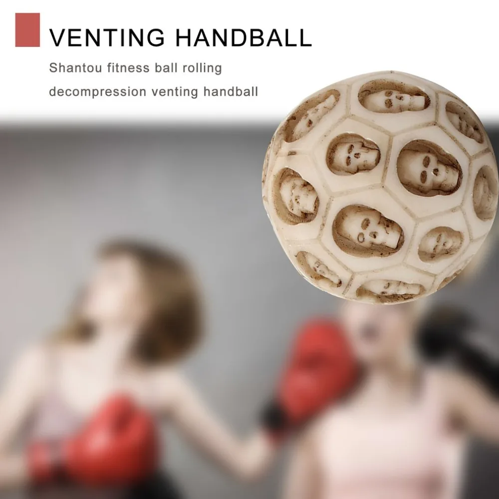 Skull Fitness Ball Hand Exercise Balls Retro Resin Stress Relieve Massage for Exercising Finger Joints |