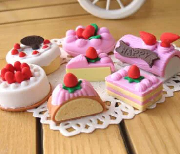 Delicious Food Shaped Eraser Kids Dessert Cake Shaped Rubber Eraser as School Teachers Gift to Children
Delicious Food Shaped Eraser Kids Dessert Cake Shaped Rubber Eraser as School Teachers Gift to Children