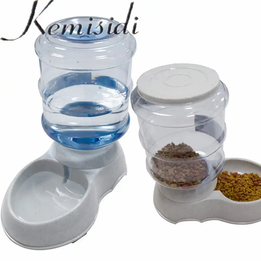 Kemisidi Dog Automatic Food Water Feeder Pet Feeder For Dog Cat