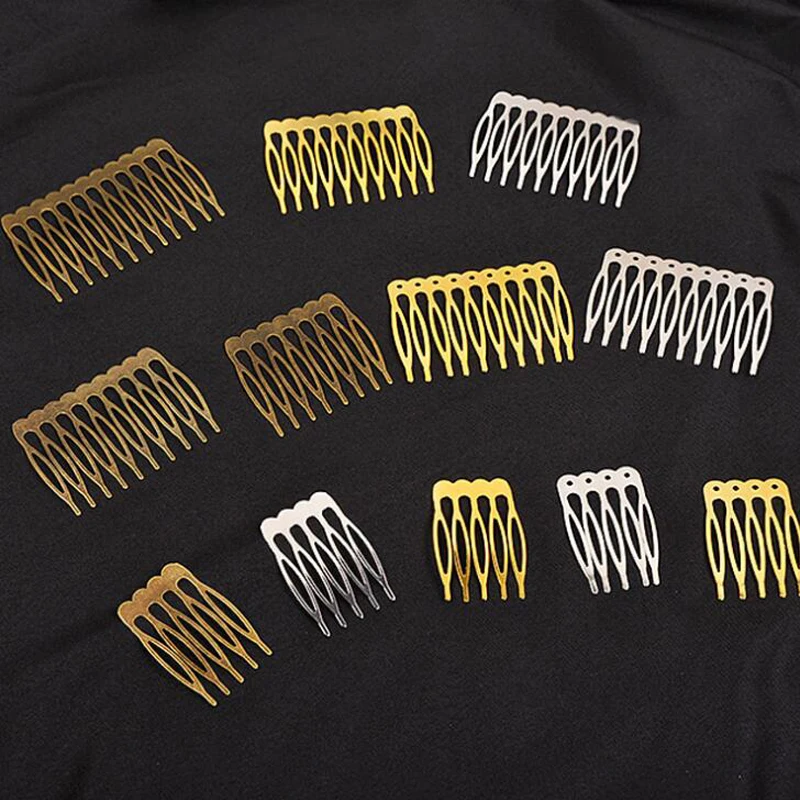 1 Pack Gold Rhodium Color Metal Hair Combs with Teeth for Hair Accessories Pack of 5pcs 10pcs Comb Hairs Headware Findings Craft
1 Pack Gold Rhodium Color Metal Hair Combs with Teeth for Hair Accessories Pack of 5pcs 10pcs Comb Hairs Headware Findings Craft