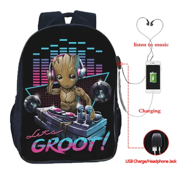 I AM GROOT USB Charge Backpack school bag Casual Fashion USB Charging Rucksack Men Women Boys Girls GROOT printing Backpack
I AM GROOT USB Charge Backpack school bag Casual Fashion USB Charging Rucksack Men Women Boys Girls GROOT printing Backpack