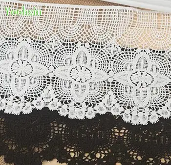 17CM Wide HOT White cotton Embroidery Lace Fabric trim ribbon DIY Sewing collar applique net Craft tassel guipure tulle supply
17CM Wide HOT White cotton Embroidery Lace Fabric trim ribbon DIY Sewing collar applique net Craft tassel guipure tulle supply