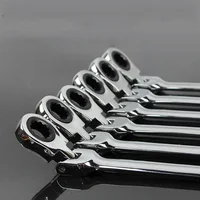 Hot Sale 8-19mm Activities Ratchet Gears Wrench Set Flexible Open End Wrenches Repair Tools To Bike Torque Wrench Spanner image
