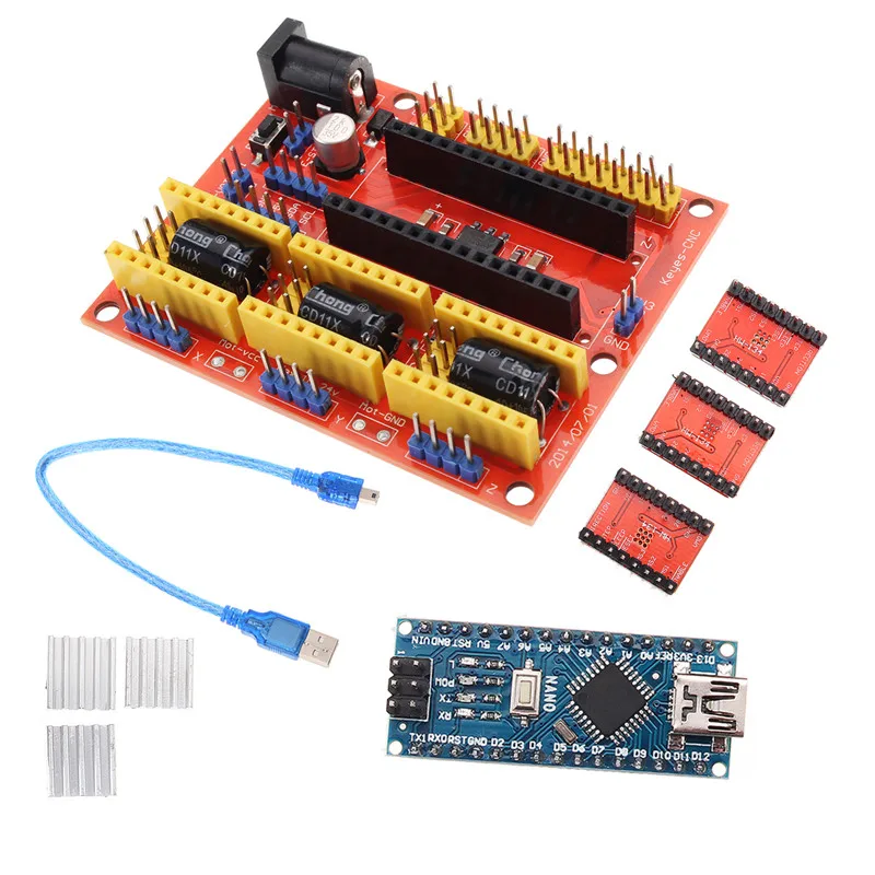 3D Printer Kit for Arduino CNC Shield V4+For 3.0+A4988 Driver GRBL Compatible Durable Quality
3D Printer Kit for Arduino CNC Shield V4+For 3.0+A4988 Driver GRBL Compatible Durable Quality