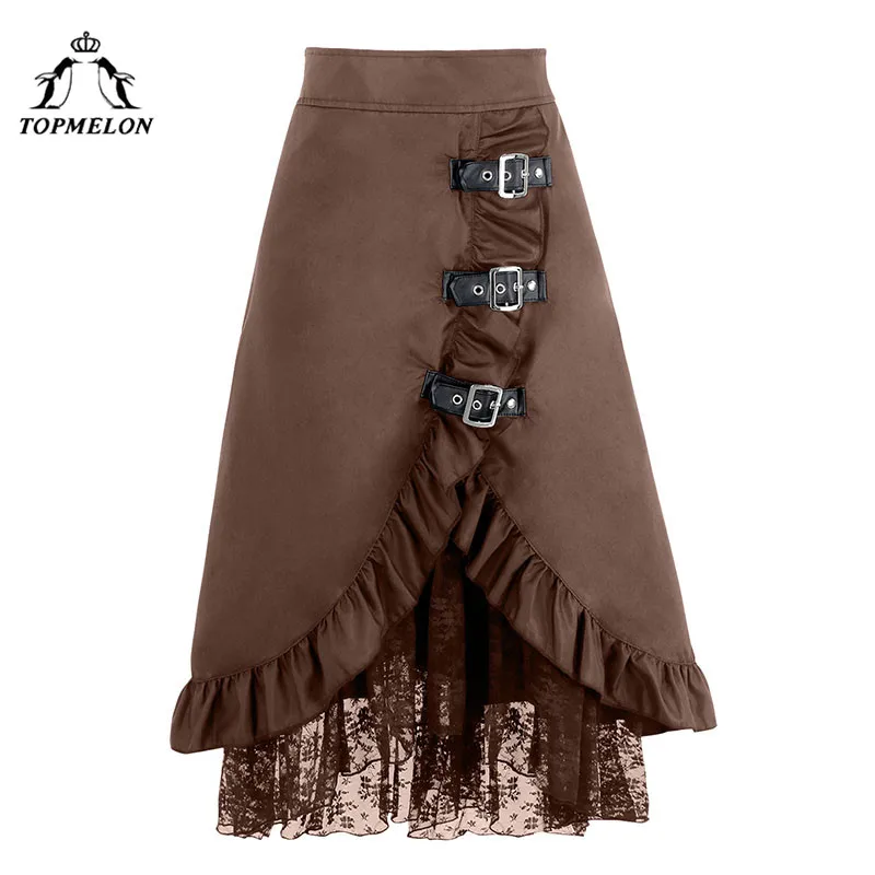 TOPMELON Gothic Skirt A line Female Skirt Women's Long Steampunk Skirt Vintage Splited Lace Shows Club Dance Corset Skirts
TOPMELON Gothic Skirt A line Female Skirt Women's Long Steampunk Skirt Vintage Splited Lace Shows Club Dance Corset Skirts