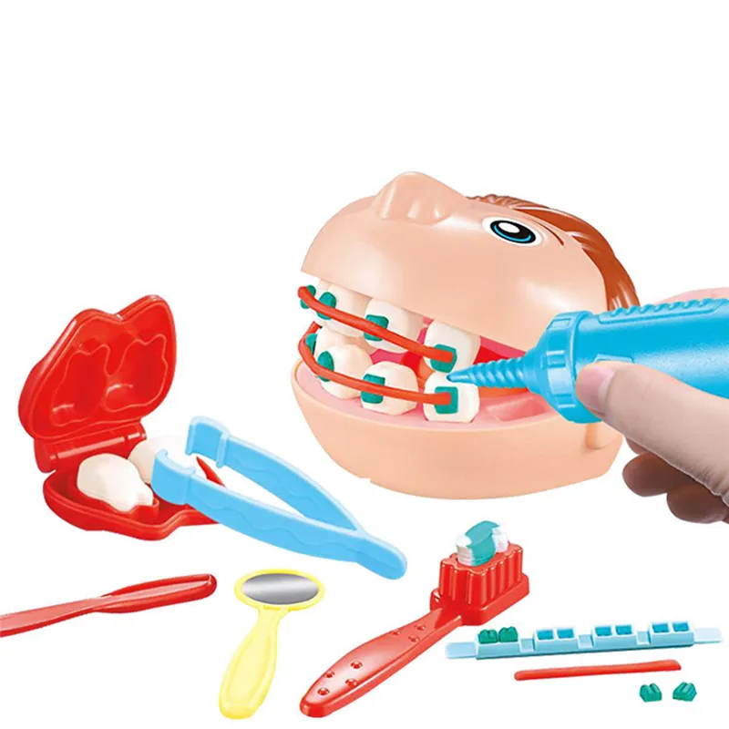 Funny 3D Color Clay Mold Toys Plasticine Modeling Tool Kit for Children Dental Doctor Role Playing Educational Toys
Funny 3D Color Clay Mold Toys Plasticine Modeling Tool Kit for Children Dental Doctor Role Playing Educational Toys