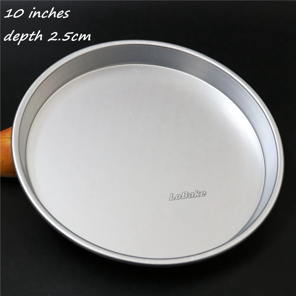 New 10 inches 2.5cm depth aluminium alloy round pizza pan stone pie pan metal baking mould for DIY wholesale bakery accessories
New 10 inches 2.5cm depth aluminium alloy round pizza pan stone pie pan metal baking mould for DIY wholesale bakery accessories