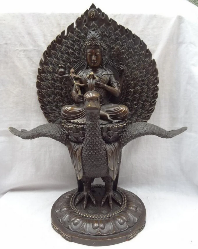 Fast shipping USPS to USA S1849 19" Chinese Pure Bronze 4 Arms Kwan-Yin GuanYin King Ride Peacock Phenix Statue
Fast shipping USPS to USA S1849 19" Chinese Pure Bronze 4 Arms Kwan-Yin GuanYin King Ride Peacock Phenix Statue