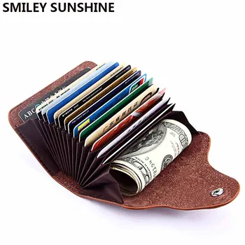 Genuine Leather Business Card Holder Men Bank ID Credit Card Holders Wallet Women Organizer cardholder Card Case pasjes houder
Genuine Leather Business Card Holder Men Bank ID Credit Card Holders Wallet Women Organizer cardholder Card Case pasjes houder