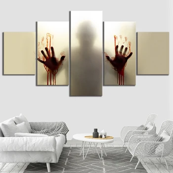 Wall Art Home Decoration Painting Print 5 Panel Blood Hand The Walking Dead Movie Modern Poster Canvas Cuadros Modular Picture
Wall Art Home Decoration Painting Print 5 Panel Blood Hand The Walking Dead Movie Modern Poster Canvas Cuadros Modular Picture
