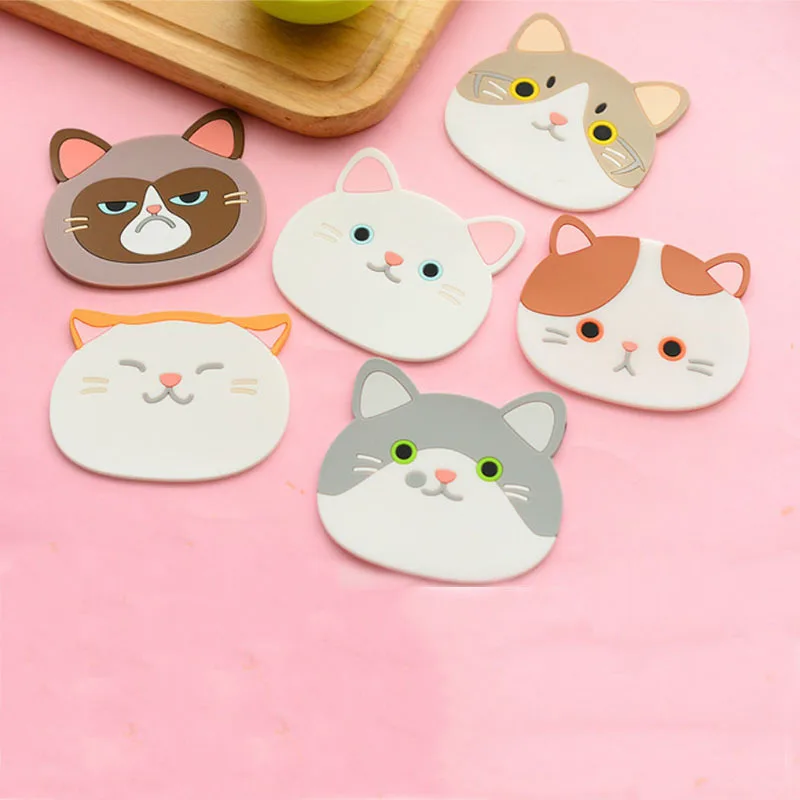 New Silicone Cartoon Animal Cat Cup Coaster Nonslip Place Mat Pads Cup Cushion Minions Tea Cup Holder
New Silicone Cartoon Animal Cat Cup Coaster Nonslip Place Mat Pads Cup Cushion Minions Tea Cup Holder
