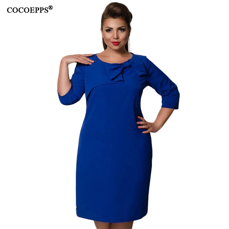 COCOEPPS 6XL Large Size Dress Red Women Autumn Thicken Dress Plus Size Female Clothing Office Elegant Loose Dress Three Quarter
COCOEPPS 6XL Large Size Dress Red Women Autumn Thicken Dress Plus Size Female Clothing Office Elegant Loose Dress Three Quarter
