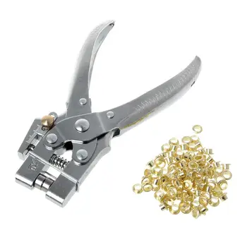 Practical Belt Rivet Hole Punch Plier With 100pcs Eyelet Hollow Press Grommets Craft Tool For Leather Strap
Practical Belt Rivet Hole Punch Plier With 100pcs Eyelet Hollow Press Grommets Craft Tool For Leather Strap