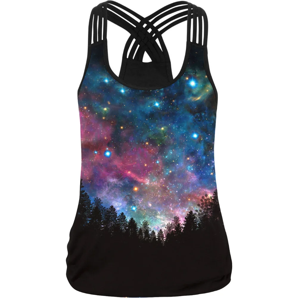 Space 3d Print Tank Tops Women Sleeveless Vest O-Neck Black Camisole Black Workout Tops Fitness Clothing Big Size Tees Blusa
Space 3d Print Tank Tops Women Sleeveless Vest O-Neck Black Camisole Black Workout Tops Fitness Clothing Big Size Tees Blusa