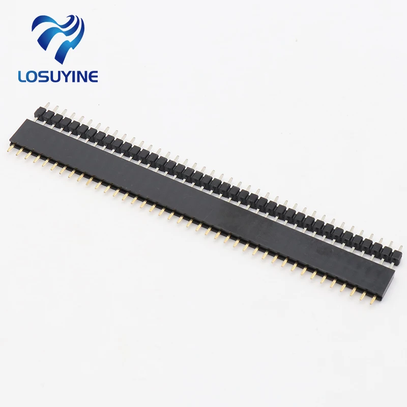 IMC Hot 5 PCS Pack 40 Pin 2.54mm Single Row Straight Male + Female Pin Header Strip black
IMC Hot 5 PCS Pack 40 Pin 2.54mm Single Row Straight Male + Female Pin Header Strip black