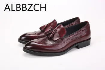 Tassel oxford men shoes genuine leather wedding dress shoes men's slip-on busines leisure party daily office work men shoes
Tassel oxford men shoes genuine leather wedding dress shoes men's slip-on busines leisure party daily office work men shoes