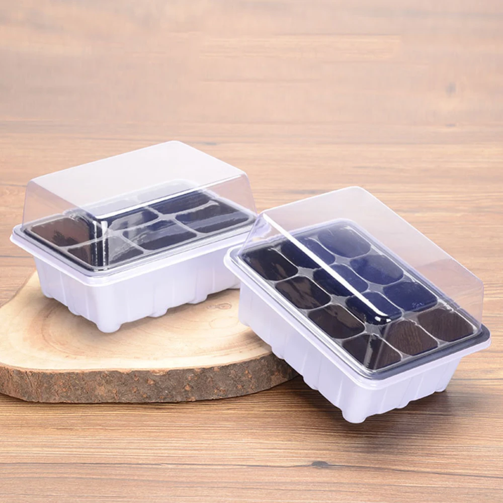 6/12 Plastic Nursery Pots Planting Seed Tray Kit Plant Germination Box with Dome and Base Garden Grow Box Gardening Supplies new
6/12 Plastic Nursery Pots Planting Seed Tray Kit Plant Germination Box with Dome and Base Garden Grow Box Gardening Supplies new