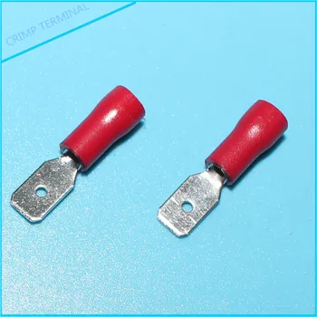 100pcs Red 4.8mm Spade Crimp Terminal MDD1.25-187 Male Pre Insulated Electrical Connectors for 22AWG - 16AWG Wire
100pcs Red 4.8mm Spade Crimp Terminal MDD1.25-187 Male Pre Insulated Electrical Connectors for 22AWG - 16AWG Wire