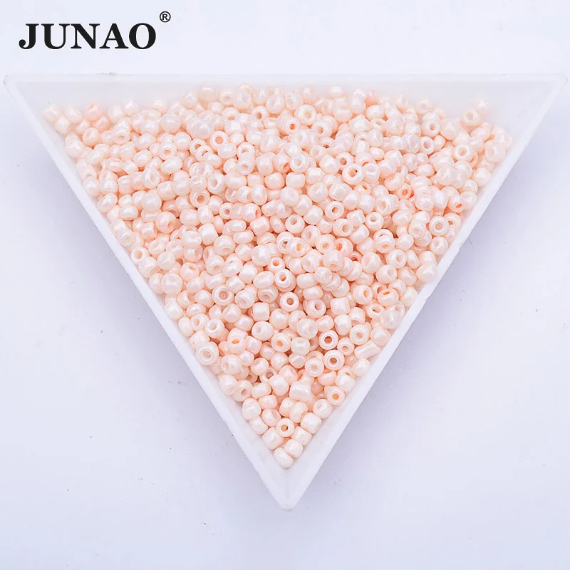 JUNAO 2mm 20g Korea Pink Color Small Glass Seedbeads Spacer Beads Sewing Crystal Beads for Bracelet Chain Weave Jewelry Crafts
JUNAO 2mm 20g Korea Pink Color Small Glass Seedbeads Spacer Beads Sewing Crystal Beads for Bracelet Chain Weave Jewelry Crafts