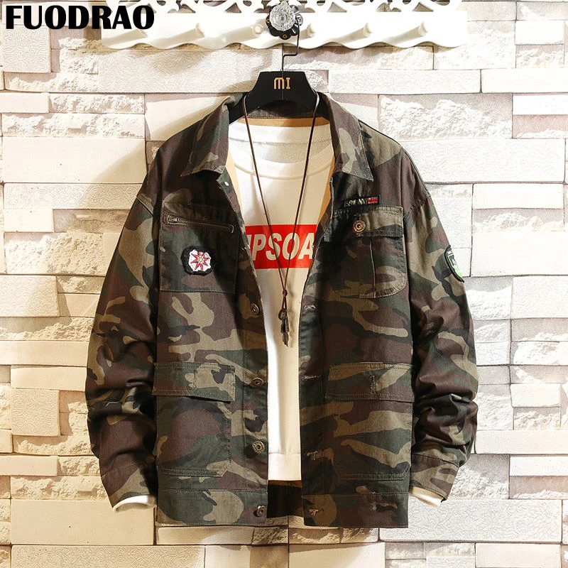 FUODRAO Fashion Camouflage Jacket Men Hip Hop Jaqueta Masculina Streetwear Autumn Bomber Jacket Coats Men Clothes 5XL J150
FUODRAO Fashion Camouflage Jacket Men Hip Hop Jaqueta Masculina Streetwear Autumn Bomber Jacket Coats Men Clothes 5XL J150