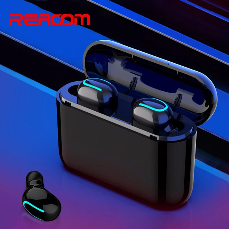 REAOOM HD Wireless Headphones Stereo Earbuds 5.0 Bluetooth Earphone Earbud With Mic Wireless Bluetooth Headset with Charging Box
REAOOM HD Wireless Headphones Stereo Earbuds 5.0 Bluetooth Earphone Earbud With Mic Wireless Bluetooth Headset with Charging Box