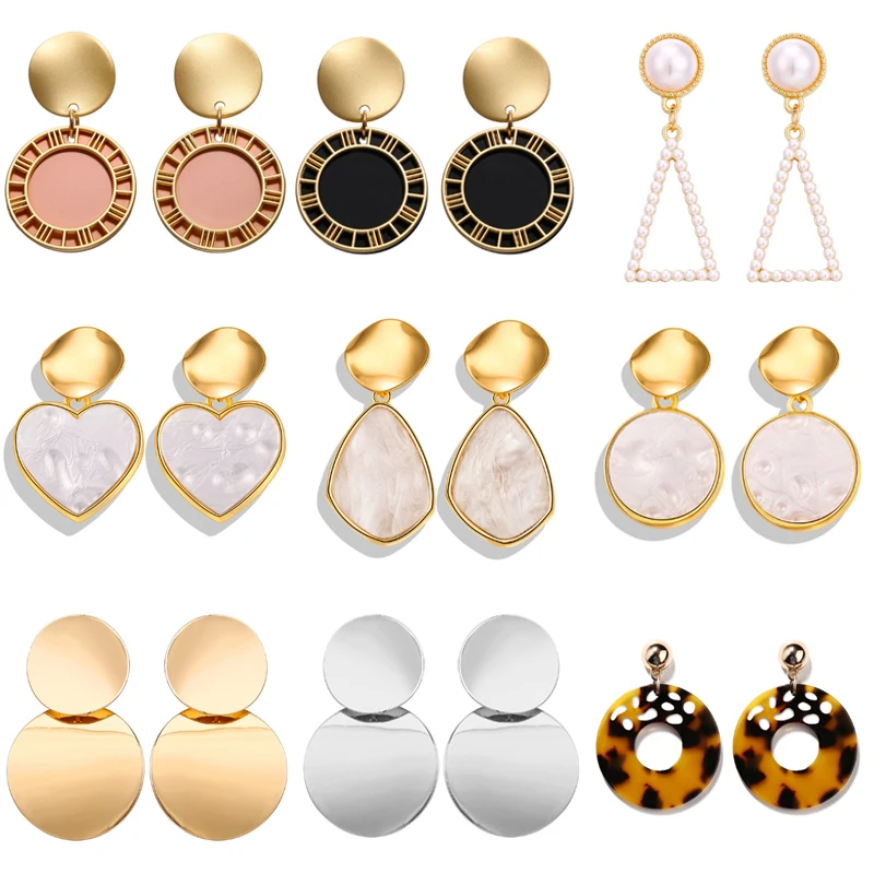 Fashion Oversize Dangle Drop Korean Earrings For Women Irregular Geometric Round Heart Earring 2019 Wedding Jewelry
Fashion Oversize Dangle Drop Korean Earrings For Women Irregular Geometric Round Heart Earring 2019 Wedding Jewelry