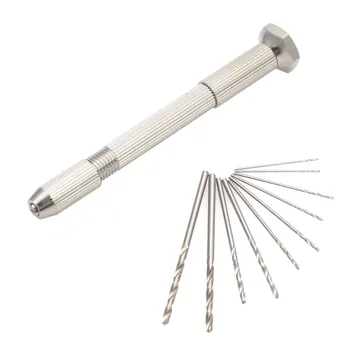 0.5-2.5mm Aluminum Hand Drill Keyless Chuck +10pcs Twist Drills Rotary Tools Dropshipping
0.5-2.5mm Aluminum Hand Drill Keyless Chuck +10pcs Twist Drills Rotary Tools Dropshipping