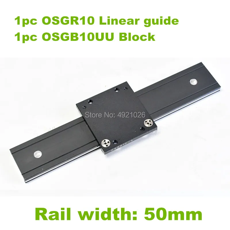 

50mm width Dual Axis Linear Roller Guide 1pc OSGR10 1100 1200 1300 1500mm with OSGB10-4UU Roller linear guide rail slide block