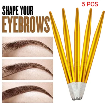 Pinkiou 5PCS Art Tattoo Manual Pen Manual 3D Eyebrow Tattoo Microblading Pen Permanent Makeup Eyebrow Tattoo Manual Tool
Pinkiou 5PCS Art Tattoo Manual Pen Manual 3D Eyebrow Tattoo Microblading Pen Permanent Makeup Eyebrow Tattoo Manual Tool